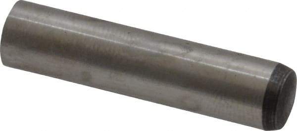 Value Collection - 8mm Diam x 35mm Pin Length Alloy Steel Standard Dowel Pin - C 58-62 Hardness, 23,700 Lb Breaking Strength, 1 Rounded End - All Tool & Supply