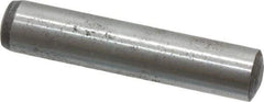 Value Collection - 8mm Diam x 40mm Pin Length Alloy Steel Standard Dowel Pin - C 58-62 Hardness, 23,700 Lb Breaking Strength, 1 Rounded End - All Tool & Supply