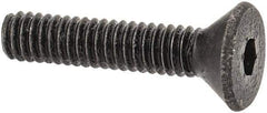 Value Collection - #1-72 UNF Hex Socket Drive, 82° Flat Screw - Alloy Steel, Black Oxide Finish, Fully Threaded, 3/8" OAL - All Tool & Supply