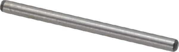 Value Collection - 1/16" Diam x 7/8" Pin Length Alloy Steel Standard Dowel Pin - C 50-58 Hardness, 800 Lb Breaking Strength, 1 Beveled & 1 Rounded End - All Tool & Supply