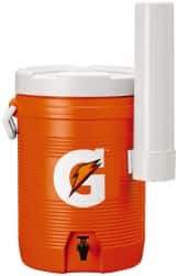 Gatorade - 5 Gal Beverage Cooler - Plastic, Orange/White - All Tool & Supply