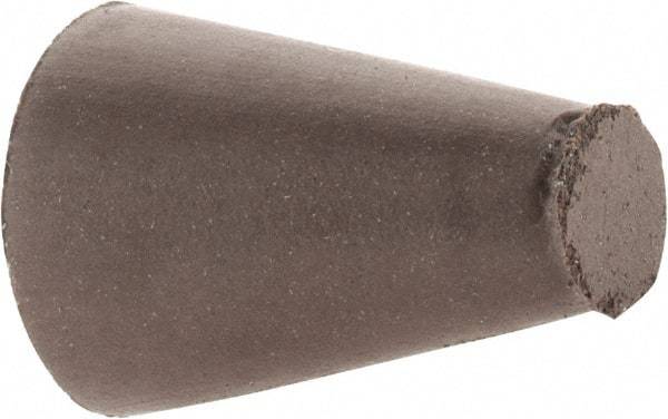 Cratex - 5/8" Max Diam x 1" Long, Taper, Rubberized Point - Medium Grade, Silicon Carbide, 1/4" Arbor Hole, Unmounted - All Tool & Supply