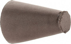 Cratex - 5/8" Max Diam x 1" Long, Taper, Rubberized Point - Medium Grade, Silicon Carbide, 1/4" Arbor Hole, Unmounted - All Tool & Supply