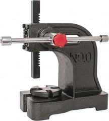 Palmgren - 3/4" Ram, 3-3/4" Throat Depth, 1/2 Ton Manual Arbor Press - 4-1/2" Max Work Height x 7-1/2" Max Work Width, Single Leverage, 5-1/8" Base Width x 9-3/8" Base Depth - All Tool & Supply