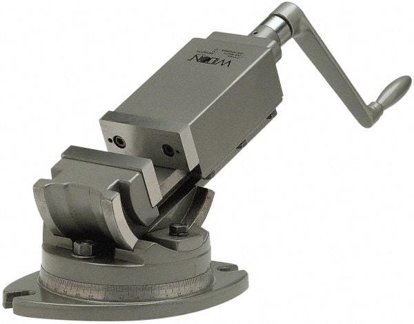 Wilton - 3" Jaw Width, 3" Jaw Opening Capacity, 2-Way Angle Swivel Machine Vise - Manual Operation, 1 Station, 11-1/4" Long x 5-45/64" High x 1-5/16" Deep, Alloy Steel - All Tool & Supply