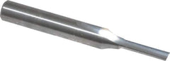 Onsrud - 1/8" Diam, 1/4" Shank Diam, 1/2" Length of Cut, 1 Flute Single Edge Straight Router Bit - 2" Overall Length, Right Hand Cut, Solid Carbide - All Tool & Supply