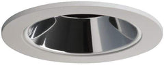 Cooper Lighting - 5-1/16 Inch Wide, White Reflector Fixture Trim - Aluminum - All Tool & Supply