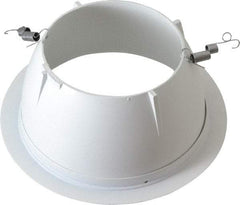 Cooper Lighting - 7-1/4 Inch Wide, Water Resistant, White Fixture Baffle Trim - Metal, UL/cUL Wet Location Listed - All Tool & Supply