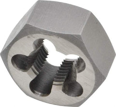 Interstate - 5/8-18 UNF Thread, 1-1/4" Hex, Right Hand Thread, Hex Rethreading Die - High Speed Steel, 5/8" Thick - Exact Industrial Supply