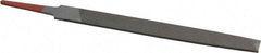 Simonds File - 6" Long, Second Cut, Flat American-Pattern File - Double Cut, Tang - All Tool & Supply