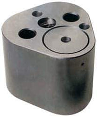 Dayton Lamina - 1-1/4" Shank Diam, 2-3/4" Base Length x 2.72" Base Width x 1-5/8" Base Height, 1/2-13 Thread, Alloy Steel Mold Punch Retainer - 1/4" Dowel Diam, 15/16" Length Between Dowel & Screw, 2" Thread Length, Ball Lock, Heavy Duty (HRT) Series - All Tool & Supply