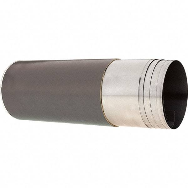 Made in USA - 2.50 m Long x 150 mm Wide x 0.1 mm Thick, Roll Shim Stock - Steel - All Tool & Supply