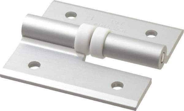 Sugatsune - 2-9/16" Long x 2-3/8" Wide x 9/64" Thick, Aluminum Cabinet Hinge - Aluminum, Aluminum Finish - All Tool & Supply