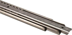 Sugatsune - 21-11/16" Slide Length, 23" Travel Length, Stainless Steel Ball Bearing Slide - 188 Lb Capacity at Full Extension - All Tool & Supply