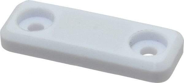 Sugatsune - 1-25/32" Long x 43/64" Wide x 7/32" High, Polyacetal, Neodymium & 316 Stainless Plastic Cased Magnet Catch - White Finish, 9.9 Magnetic Force, 15/16" Long Strike, 19/32" Wide Strike - All Tool & Supply