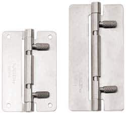 Sugatsune - 3-15/16" Long x 1-31/32" Wide x 1/16" Thick, Quick Release Hinge - Stainless Steel, Polished Finish - All Tool & Supply