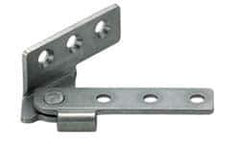 Sugatsune - 2-9/16" Long x 53/64" Wide x 1/8" Thick, Overlay Pivot Hinge - Stainless Steel, Polished Finish - All Tool & Supply