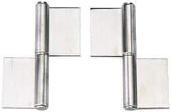 Sugatsune - 6" Long x 2-5/32" Wide x 15/32" Thick, Flag Hinge - Stainless Steel, Satin Finish - All Tool & Supply