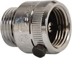 Watts - 125 Max psi, Chrome Plated Brass, Hose Connection Vacuum Breaker - EPDM Seal, Stainless Steel Spring, FIP X Hose End Connections - All Tool & Supply