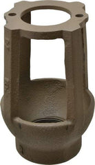 Watts - 1-1/4 to 3" Fit, 4-3/8" Diam, Air Gap Drain - 6-3/4" High, Cast Iron - All Tool & Supply