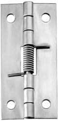 Value Collection - 1-1/4" Long x 3/4" Wide x 0.025" Thick, Spring Hinge - Stainless Steel - All Tool & Supply