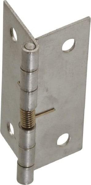 Value Collection - 1-3/4" Long x 1-1/2" Wide x 0.035" Thick, Spring Hinge - Stainless Steel - All Tool & Supply