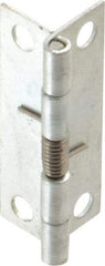 Value Collection - 1-1/4" Long x 3/4" Wide x 0.025" Thick, Spring Hinge - Steel, Zinc Plated Finish - All Tool & Supply