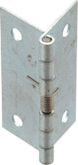 Value Collection - 1-3/4" Long x 1-1/2" Wide x 0.035" Thick, Spring Hinge - Steel, Zinc Plated Finish - All Tool & Supply