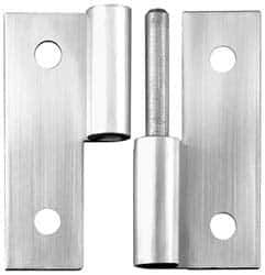 Made in USA - 3" Long x 2" Wide x 0.093" Thick, Slip Joint Hinge - Stainless Steel - All Tool & Supply