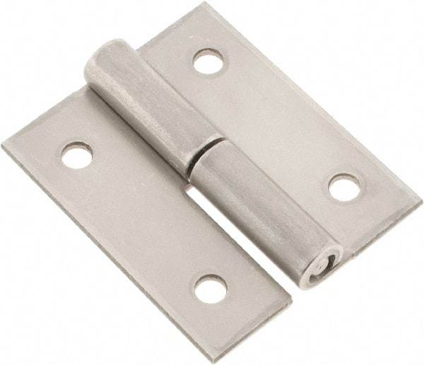 Made in USA - 2" Long x 1.68" Wide x 0.08" Thick, Slip Joint Hinge - Stainless Steel - All Tool & Supply