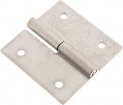 Made in USA - 2-1/2" Long x 2-1/2" Wide x 0.075" Thick, Slip Joint Hinge - Stainless Steel - All Tool & Supply