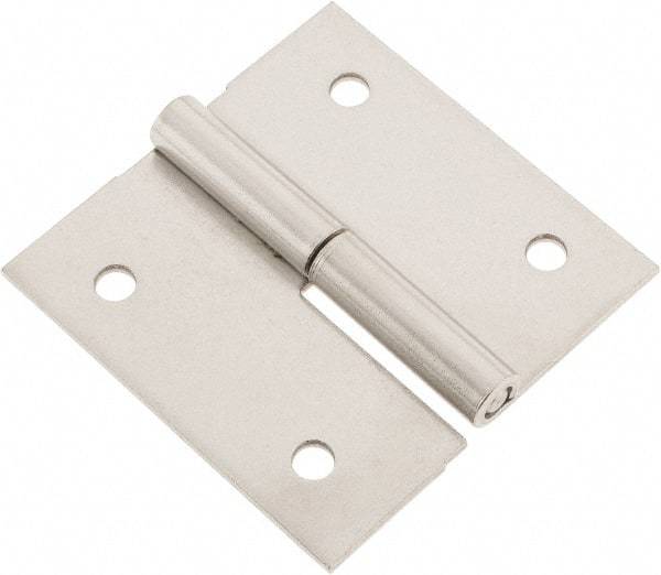 Made in USA - 2-1/2" Long x 2-1/2" Wide x 0.075" Thick, Slip Joint Hinge - Stainless Steel - All Tool & Supply