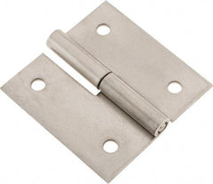 Made in USA - 3" Long x 3" Wide x 0.093" Thick, Slip Joint Hinge - Stainless Steel - All Tool & Supply