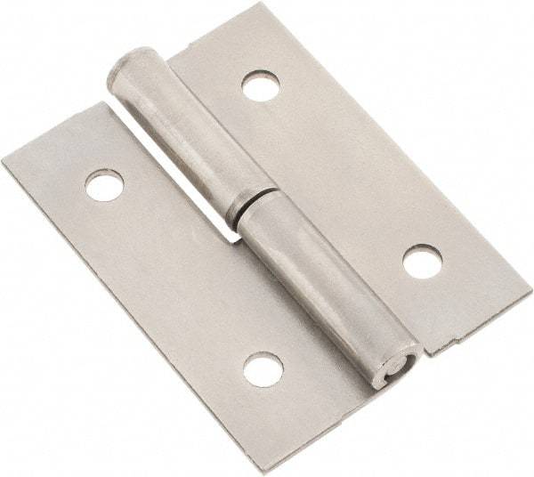 Made in USA - 2-1/2" Long x 1.87" Wide x 0.075" Thick, Slip Joint Hinge - Steel - All Tool & Supply