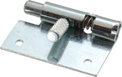 Made in USA - 1-3/4" Long x 1" Wide x 0.05" Thick, Un-Hinge - Steel, Zinc Plated Finish - All Tool & Supply