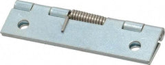 Value Collection - 2" Long x 1" Wide x 0.04" Thick, Closing Spring Hinge - Steel, Zinc Plated Finish - All Tool & Supply