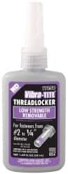 Vibra-Tite - 50 mL Bottle, Purple, Low Strength Liquid Threadlocker - Series 111, 24 hr Full Cure Time, Hand Tool Removal - All Tool & Supply