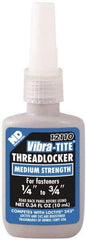 Vibra-Tite - 10 mL Bottle, Blue, Medium Strength Liquid Threadlocker - Series 121, 24 hr Full Cure Time, Hand Tool Removal - All Tool & Supply