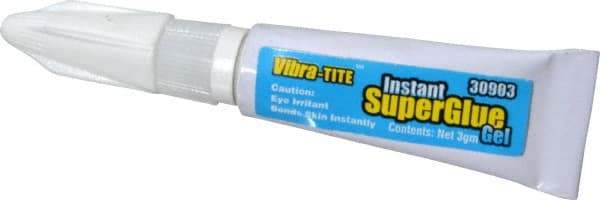 Vibra-Tite - 0.11 oz Tube Clear Instant Adhesive - 75 sec Fixture Time - All Tool & Supply