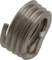 Recoil - M6x1.00 Metric Coarse, 6mm OAL, Free Running Helical Insert - 4 Free Coils, Tanged, Stainless Steel, Bright Finish, 1D Insert Length - All Tool & Supply