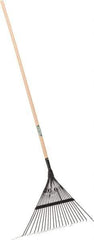 UnionTools - Landscape Rake with 48" Straight Wood Handle - 23" Blade Width, 22 Tines, 22" Tine Length - All Tool & Supply