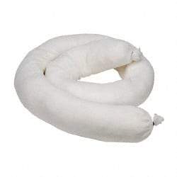 PRO-SAFE - 14 Gal, 4' Long, 3" Diam, Polypropylene Sock - Oil Only, White - All Tool & Supply