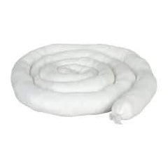 PRO-SAFE - 12 Gal, 10' Long, 3" Diam, Polypropylene Sock - Oil Only, White - All Tool & Supply