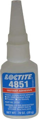 Loctite - 0.70 oz Bottle Clear Instant Adhesive - Series 4851, 20 sec Fixture Time, 24 hr Full Cure Time, Bonds to Fabric, Leather & Paper - All Tool & Supply