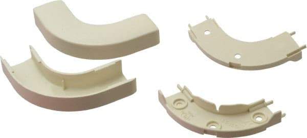 Wiremold - 13/16 Inch Long x 2-11/16 Inch Wide x 1/2 Inch High, Raceway Elbow End - 90°, Ivory, For Use with ECLIPSE PN03 Series Raceways - All Tool & Supply