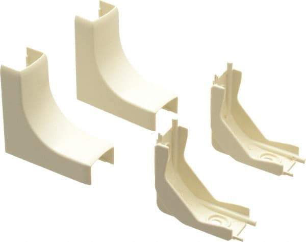 Wiremold - 13/16 Inch Long x 2-1/8 Inch Wide x Raceway Elbow End - Ivory, For Use with ECLIPSE PN03 Series Raceways - All Tool & Supply