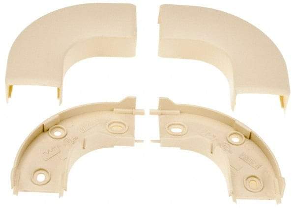 Wiremold - 1-1/8 Inch Long x 2-15/16 Inch Wide x 5/8 Inch High, Raceway Elbow End - 90°, Ivory, For Use with ECLIPSE PN05 Series Raceways - All Tool & Supply