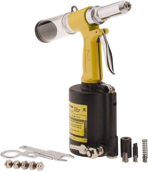 Marson - Up to 1/4" Capacity, Trigger Air Riveter - 9/16" Long Stroke, 1/4" Inlet, V-4 - All Tool & Supply