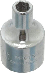 Proto - 3/16", 3/8" Drive, Standard Hand Socket - 6 Points, 1-3/32" OAL, Chrome Vanadium, Chrome Finish - All Tool & Supply