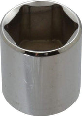 Proto - 3/8" Drive, Standard Hand Socket - 6 Points, 1-5/16" OAL, Chrome Vanadium, Chrome Finish - All Tool & Supply